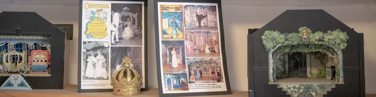 Selection of Theatre set model boxes and posters